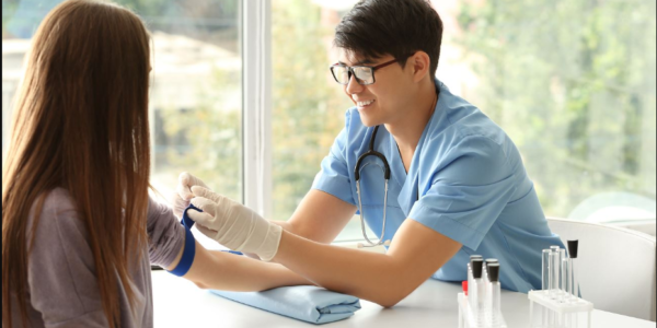 how long is fast before blood test